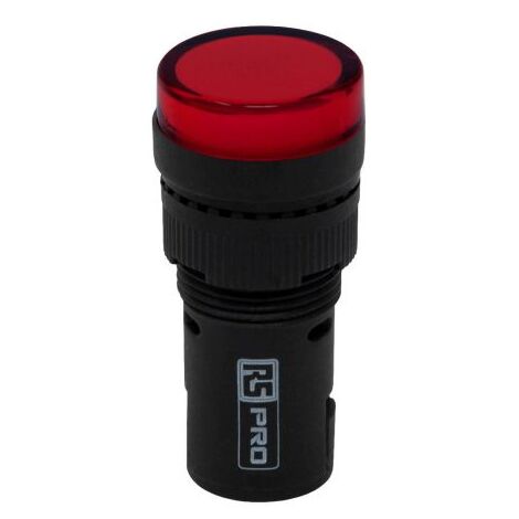 Voyant lumineux LED RS PRO Rouge 12V c.a. / V c.c., Montage panneau ( Prix pour Paquet de 5 )