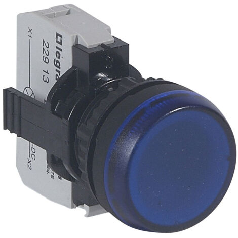 Voyant lumineux Osmoz complet IP69 bleu 12V à 24V alternatif ou continu LEGRAND 023773