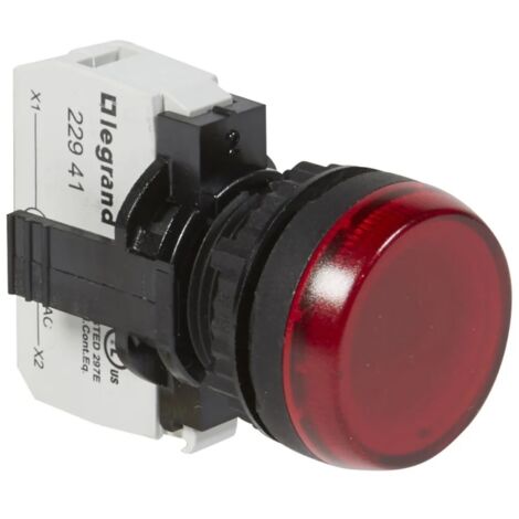 Voyant lumineux Osmoz complet IP69 rouge 230V AC
