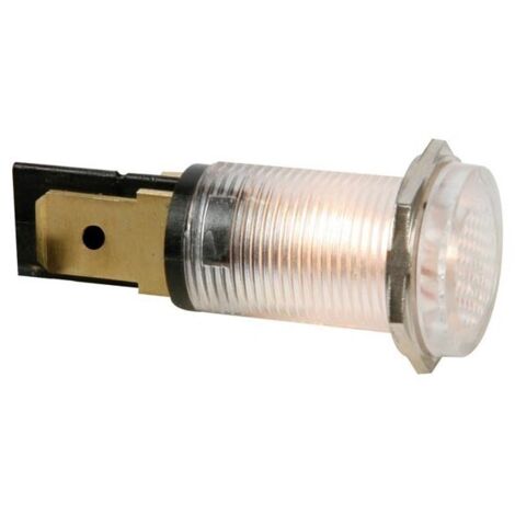 Voyant rond 14mm 12v clair
