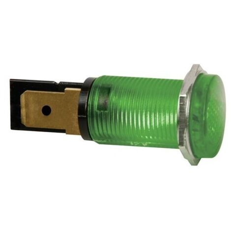 Voyant rond 14mm 12v vert