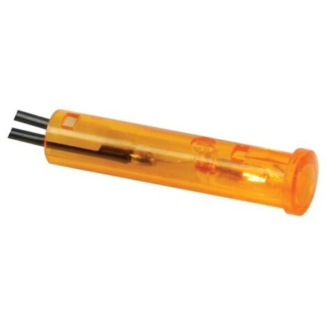 Voyant rond 7mm 12v orange