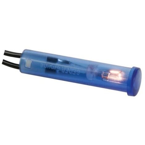 Voyant rond 7mm 24v bleu