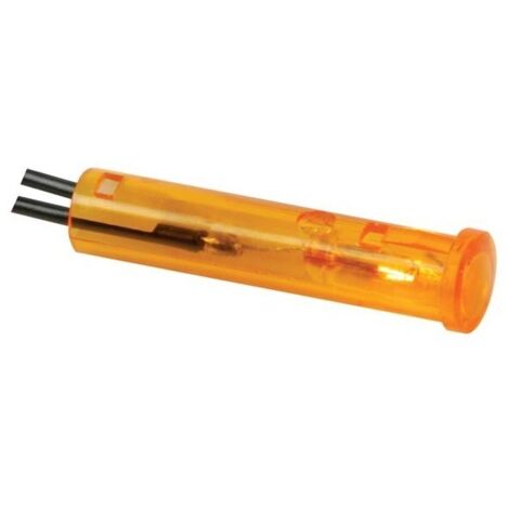 Voyant rond 7mm 6v orange
