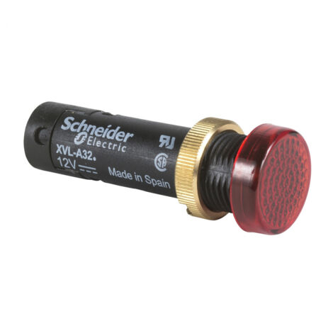 voyant rond - harmony xvla - 12 mm - rouge - 24v - schneider electric xvla334