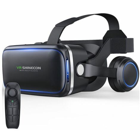 Vrg Pro Lunettes de Réalité Virtuelle Lunettes 3D pour Smartphones 5.0-7.0 Casque Blu-ray,C