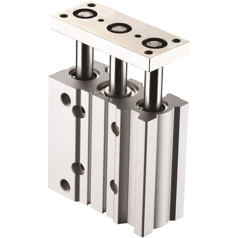 Vérin guidé pneumatique Rs Pro sgm, course 75mm, ø du piston 12mm, action Double ( Prix pour 1 )