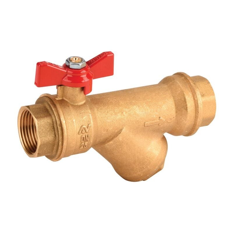 Sferaco - Vanne à sphère laiton ff 1' avec filtre