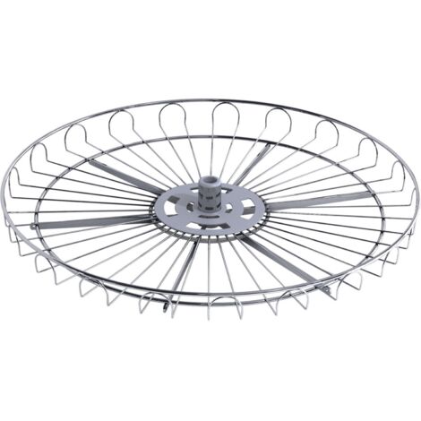 VS COR Wheel Eckschrank-Drehboden 4/4-Kreis 720 mm Classic Silber