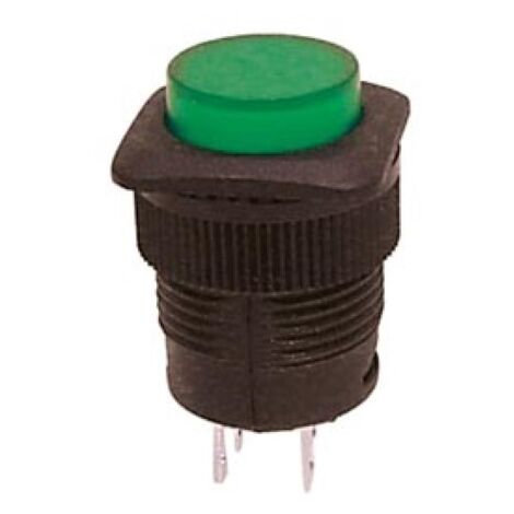 Vs Electronic 300091 R1394B/G - Botón de presión con iluminación LED, color verde