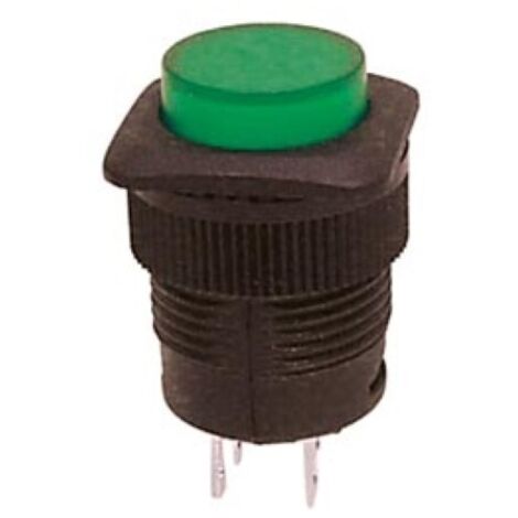 Vs Electronic 300091 R1394B/G - Botón de presión con iluminación LED, color verde