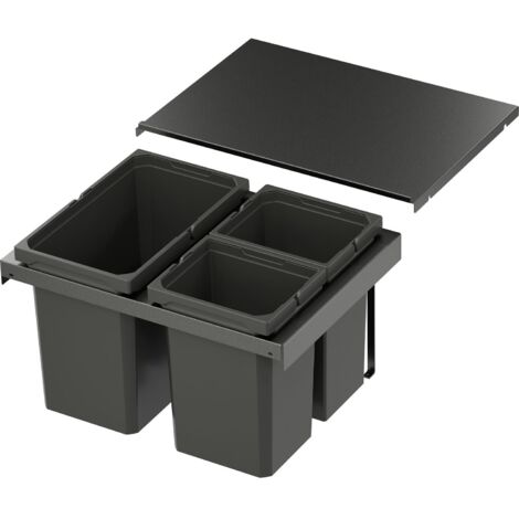 Vs Envi Flex Abfalltrennsystem KB 600mm Mülltrennsystem 1x22/2x10 Liter Lava