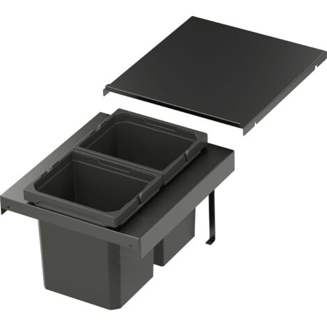 VS ENVI Flex XS-256 Abfalltrennsystem KB 400 mm 2 x 7 Liter Lava