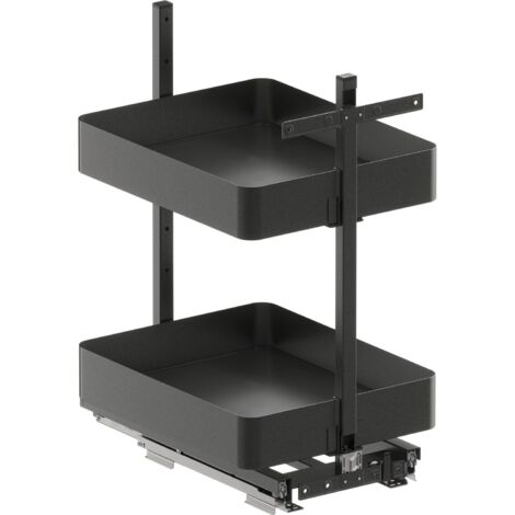 VS SUB Larder Planero Bake Unterschrank - Schrankorganizer Set KB 400mm, Stahl pulverbeschichtet lava