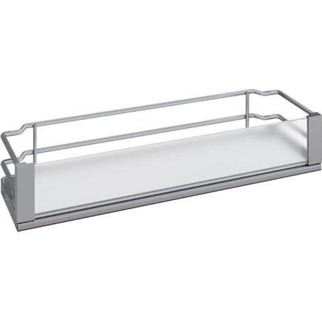 VS SUB Side Ablage-Set Artline 90° KB 200 mm Silber/Weiß/Glas satiniert