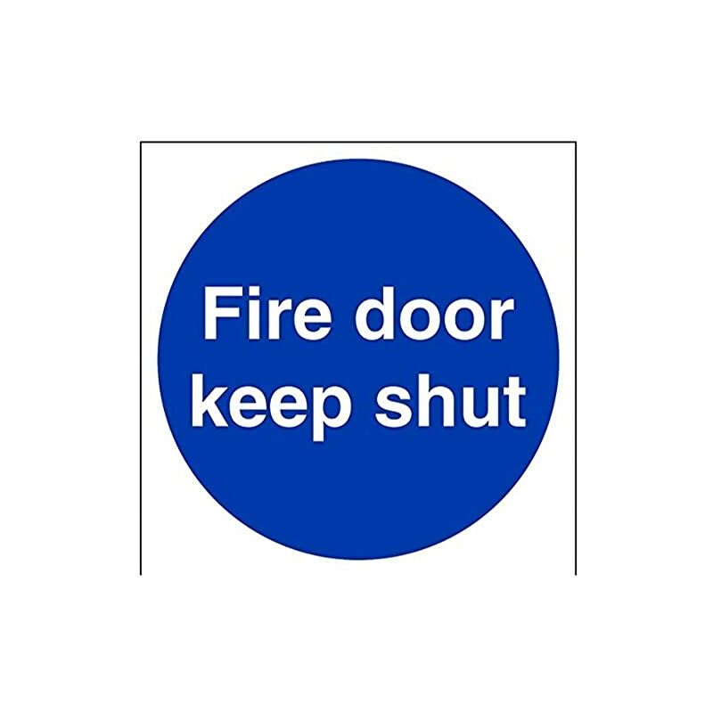 18001 AM-SFire Door Keep Shut Cartello
