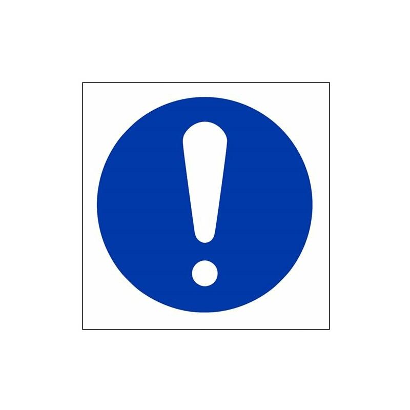 Cartello con logo obbligatorio, quadrato, 100 mm x...