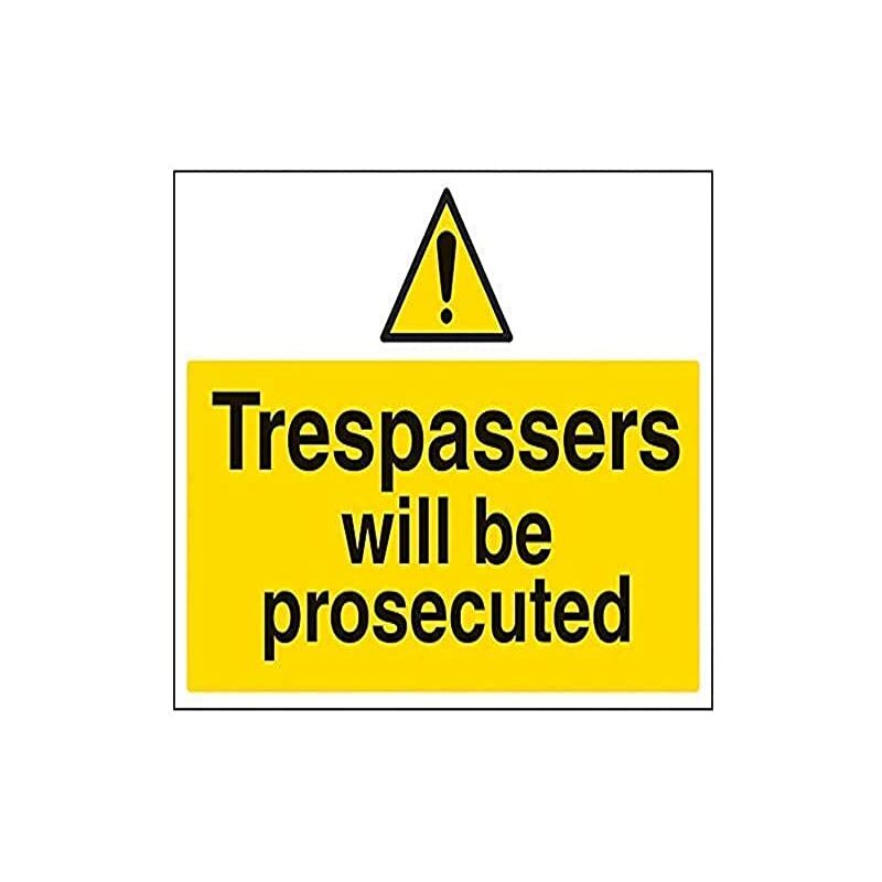 Segni 67034bf-sTrespassers sarà prosecuted segnale...