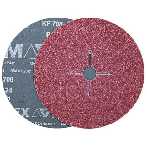 VSM Fiberscheibe KF 708 Halbedelkorund (A),Ø 180 mm, Körnung: 40