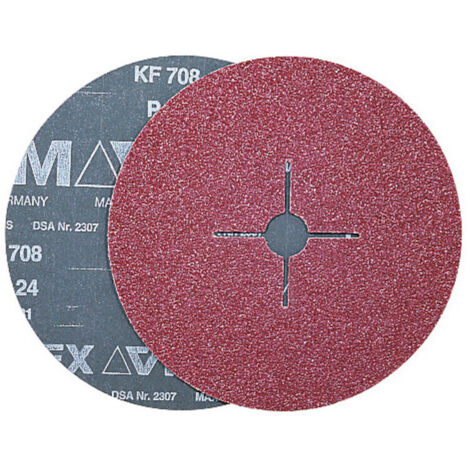 VSM Fiberscheibe KF 708 Halbedelkorund (A),Ø 180 mm, Körnung: 60