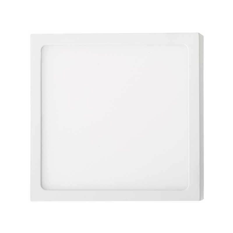 

V-tac - Plafón LED superficie cuadrado 18W 120° Temperatura de color - 3000K Blanco cálido