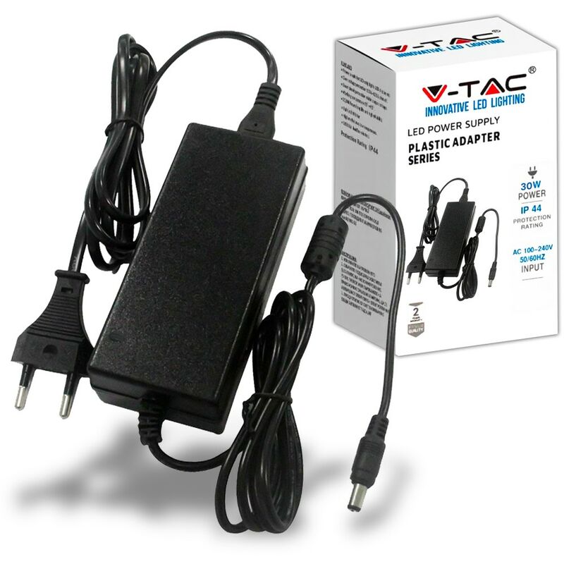 Alimentatore Led Power Supply 30w 12v 2.5a Plastic Ip44
