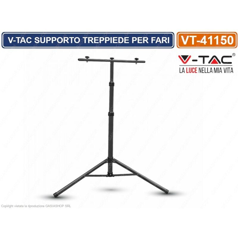 Image of V-Tac Vt-41150 Supporto Treppiede Per Fari Proiettori Led - Sku 9546