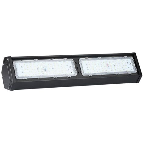 VT-9-112 LAMPADA LED A SOSPENSIONE 100W SMD HIGH BAY LINEAR LIGHT NERA IP54 CON CHIP SAMSUNG  Bianco Naturale