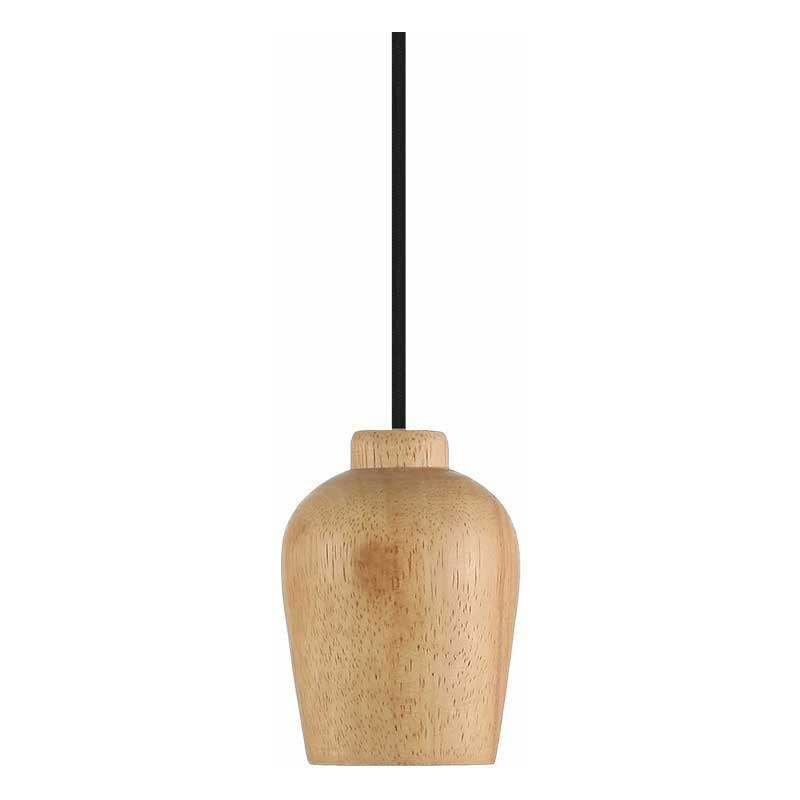 

Portalámparas Serie Wooden Holder E27 Cable Textil 1m Color - Lila