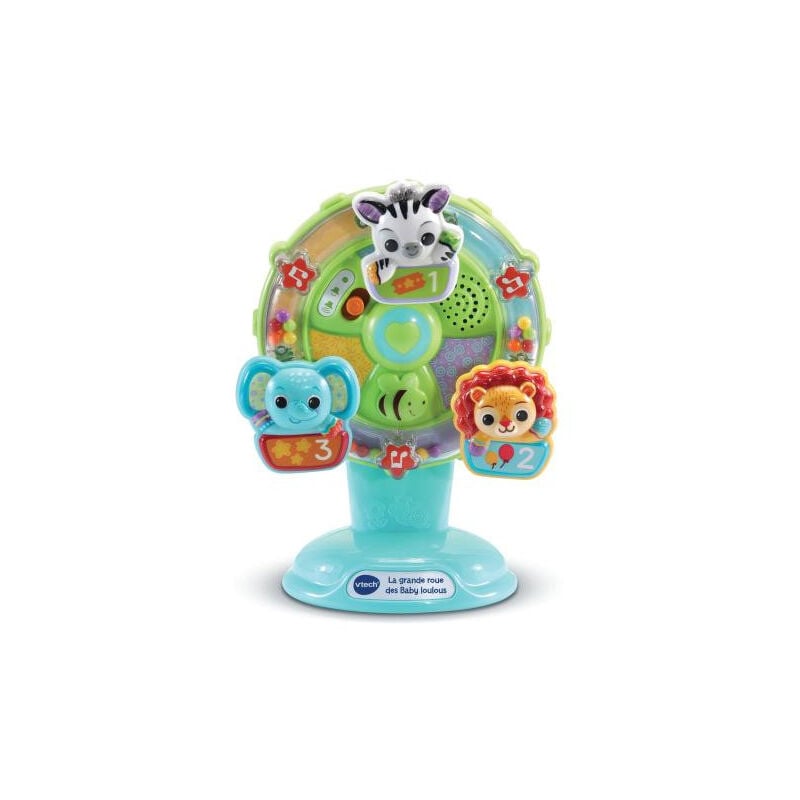 La Grande Roue des Baby Loulous - Roue musicale avec ventouse anti-chute - Vert/Multicolore - Vtech Baby