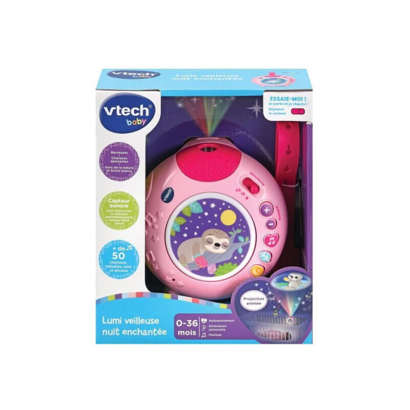 Vtech Baby - Lumi Veilleuse Nuit Enchantée Rose