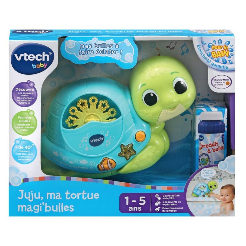 Vtech Baby - Jouet pour le bain Juju ma tortue magi bulles