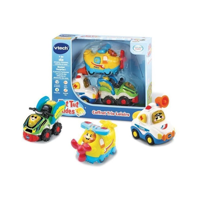 Vtech - tut tut bolides - Coffret Trio Loisirs Avion + Formule 1 + Bus