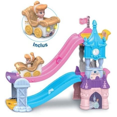 VTECH TUT TUT BOLIDES DISNEY PRINCESSES - CHÂTEAU - TOBOGGAN ENCHANTÉ (+ LE CARROSSE MARIAGE ENCHANTÉ DE CENDRILLON)
