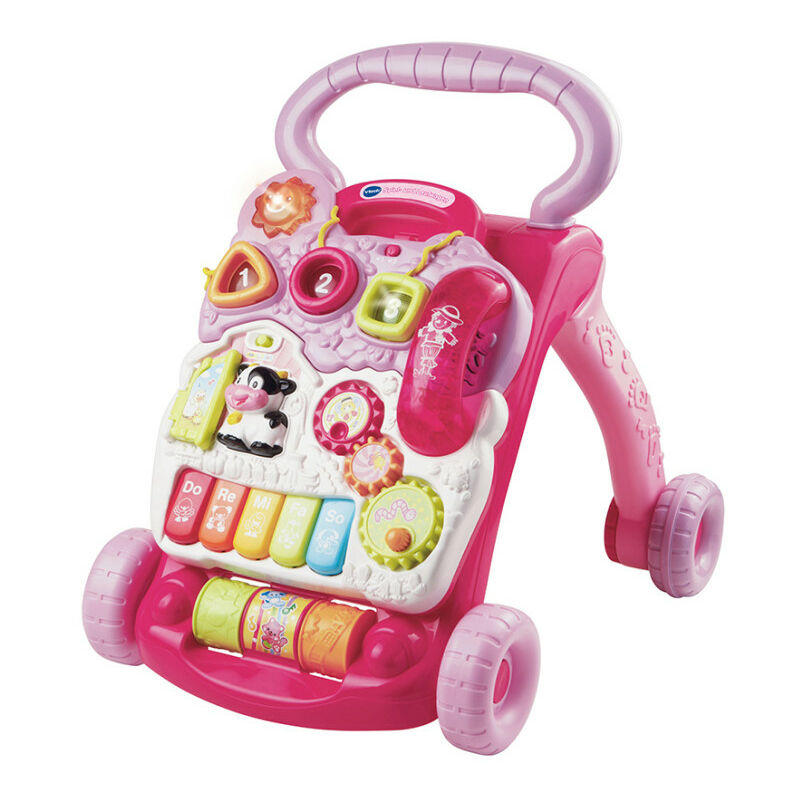 Vtech Trottinette ludique pour enfants - Rose - Garçon/Fille - 1 à 3 ans - jouet en allemand (80-077054)