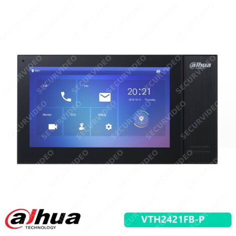 VTH2421FB-P - Monitor interno VTH IP 7" nero