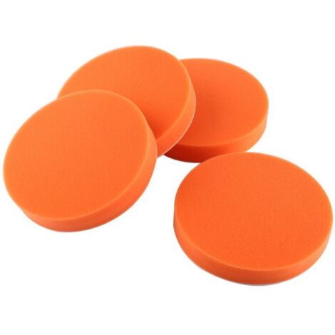Vtizikl 10pcs 6"(150mm) polissage éponge polissage cirage pad kit outil pour voiture polisseur tampon orange