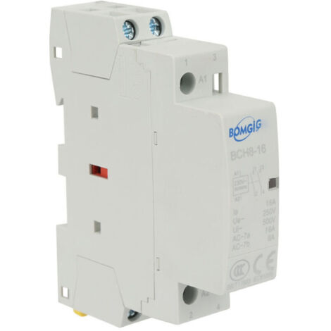 Vtizikl 220V / 230V 16A AC Contacteur Domestique 2P 2NO Contacteur Courant Alternatif de Ménage DIN sur Rail 50 / 60HZ Contacteur Alternatif de Ménage
