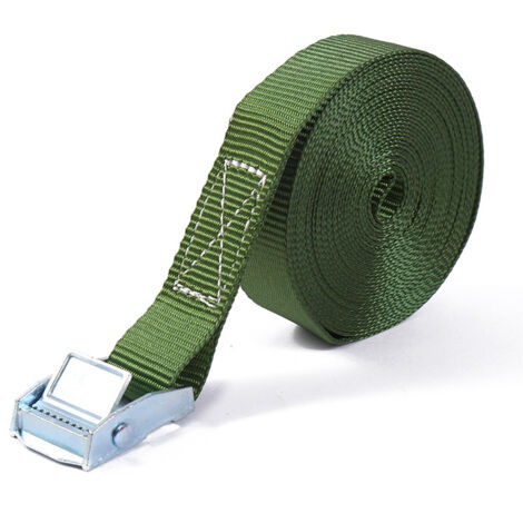 Vtizikl 250 kg 9m Sangle à boucle à griffe 25mm Sangle de Serrage Sangles de Fixation Sangle d'arrimage Sangle Vélo