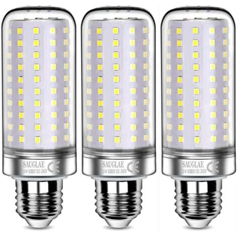 Vtizikl 26W LED Bulbs, 200W Incandescent Bulb Equivalent, 3000Lm, 6000K Cool White, E27 Edison Screw Bulbs, 3 Pack [Energy Class E]