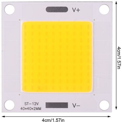 Vtizikl 5 pièces/ensemble haute puissance 50W COB LED puce de lampe intégrée pour ampoule à monter soi-même projecteur (lumière chaude)