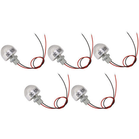 Vtizikl 5 pièces LED dans le sol puits lumière DC 12 V 1 W Mini projecteur intégré LED lampe de pont pour bijou armoire plafond escalier paysage