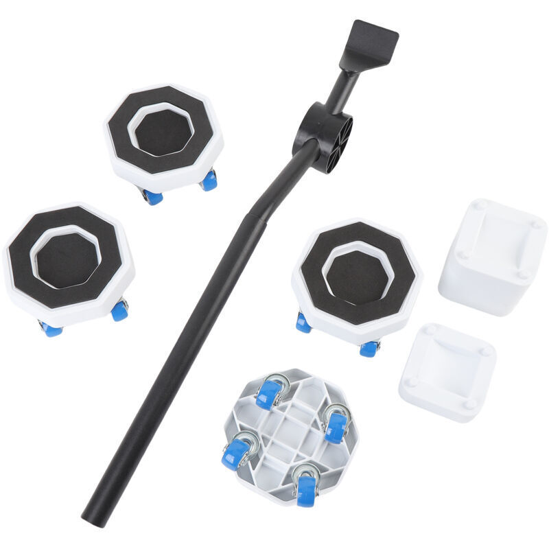 Vtizikl 5 Pièces, Outil de Déplacement de Meubles, roulettes pour Meubles, Deplace Meuble,Coussin Rotatif à 360 Degrés pour L'ensemble de Rouleaux