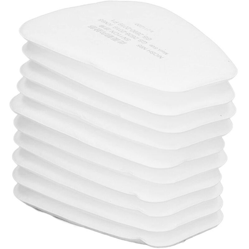 Vtizikl 50 Pièces 5N11CN Filtre Multicouche Structure Filtre à Particules pour 6100 6200, 6800, 7502 Série Gaz Respirateur Couverture A