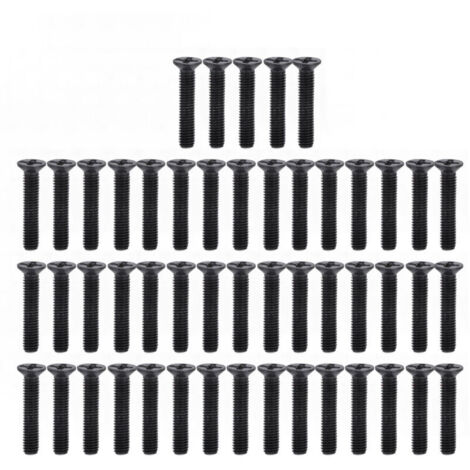 M3x6mm Phillips Cruciformes Hex Tête Bride Boulon 10pcs 304 Inox Acier Hexagone