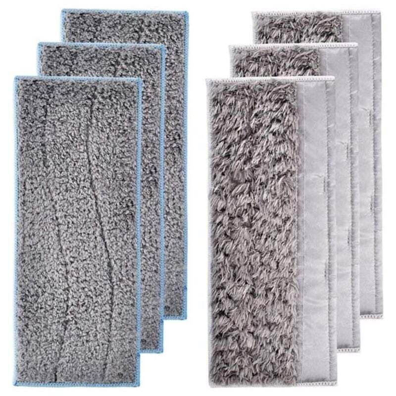 Vtizikl 6-pack of washable mop pads for iRobot Braava Jet M6, includes 3 wet pads and 3 dry pads
