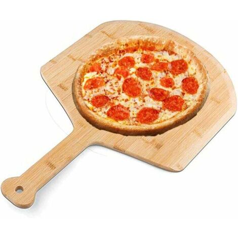 Vtizikl à Pizza pour Four, Bambou de Qualité Spatule Pour une Base Croustillante et une Juteuse - LéGer Facile à Utiliser pour Une Pizza Maison Professionnelle