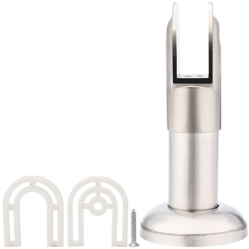 Vtizikl Accessoires de quincaillerie de séparation de salle de bains de toilette d'acier inoxydable soutenant le support réglable de pied A