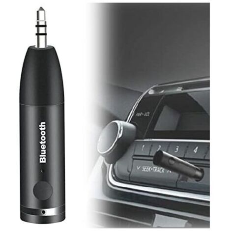 Vtizikl Adaptateur Bluetooth Aux V5.0, récepteur jack 3,5 mm, mains libres, streaming audio, systèmes stéréo domestiques, haut-parleurs, casques audio