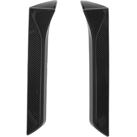 Vtizikl Aileron Latéral de Fenêtre Arrière de Voiture, 2 Pièces Garniture Extérieure D'aile de Séparateur Latéral de Fenêtre Arrière Gauche Droite de Remplacement pour Seat(Style en Fibre de Carb